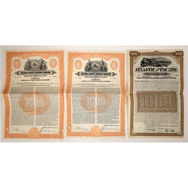 Atlantic Pacific/C. Pacific RR Bonds 1887-1944 [192954]