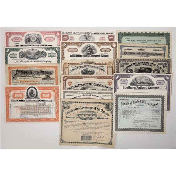 Railroad Stock Collection, 15 [191685]