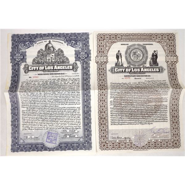 Los Angeles Bonds, 1924 and 1930 [192354]