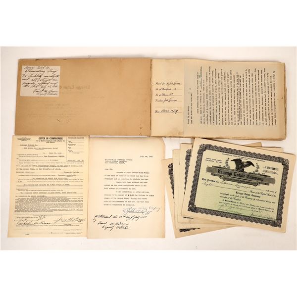 Levaggi Estate Company Stock Book, 1920s [192943]