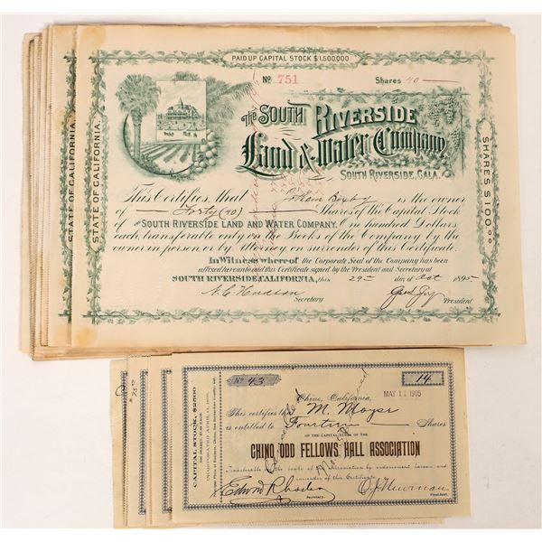 SoCal Stock Certificates (18) [192702]