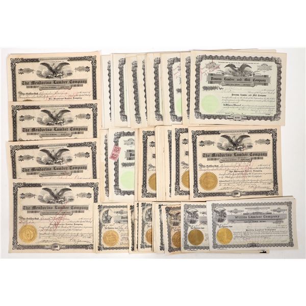 California Lumber Stocks, Huge Lot [192161]