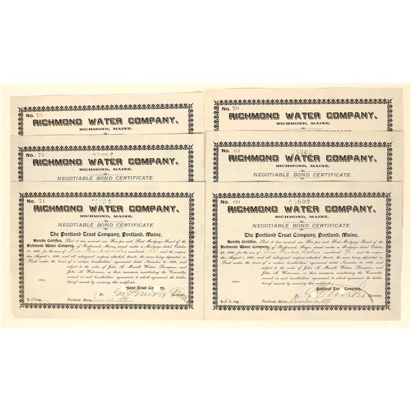 Richmond Water Co. Stocks, 6, 1899 [191267]