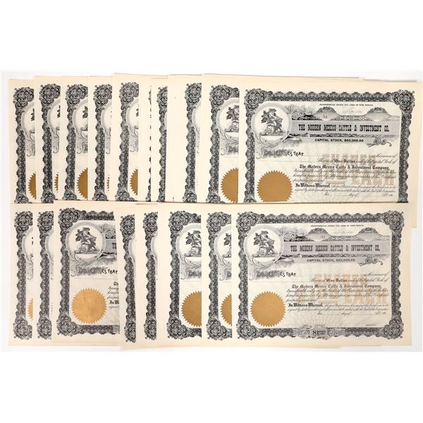 Unissued New Mexico Cattle Stocks, 1900s [192562]