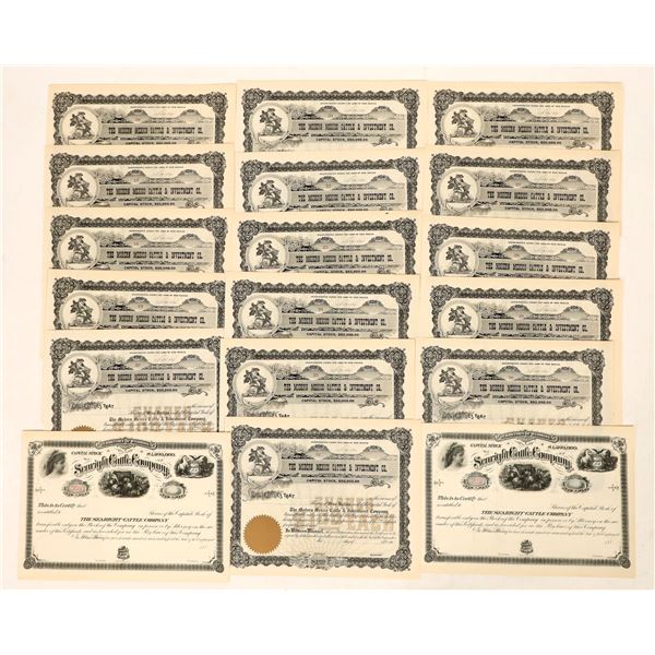Cattle Stocks, 2 Different, 17 Total [191265]