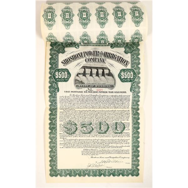 Shoshoni Power & Irrigation Co. Bond, c1912 [191300]