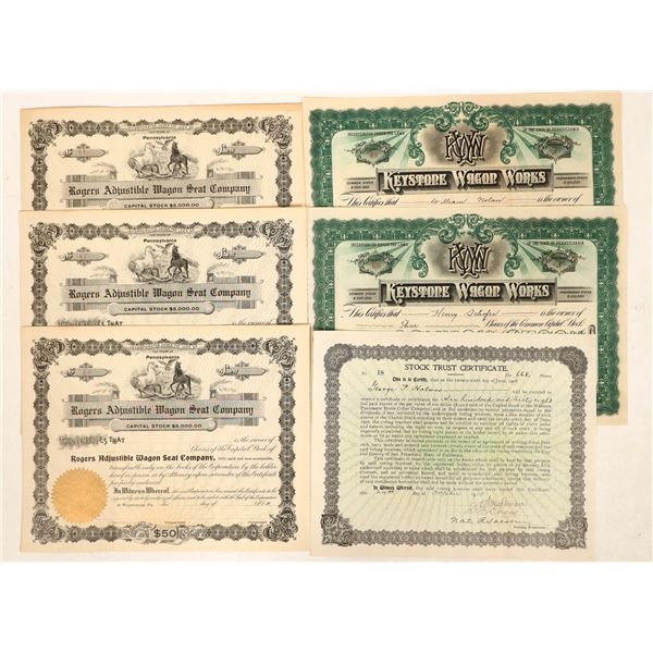 Horse and Buggy Stock 3 Different, 6 Total [191085]