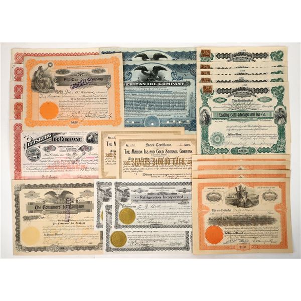 Ice Company Stocks, 8 Different with Dupes [191036]