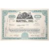 Image 1 : Mattel Inc. Stock Certificate, 1970 [191867]