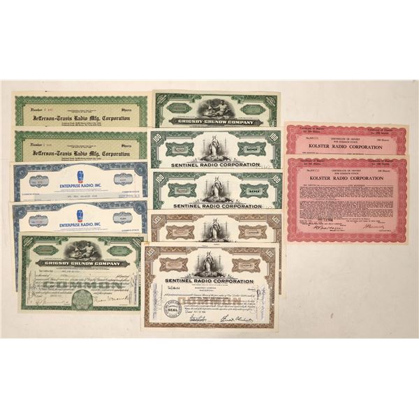 Radio Stocks, 7 Different, 14 Total [191103]