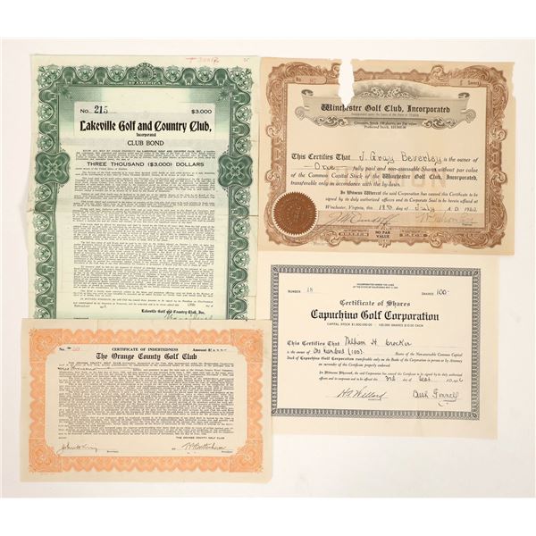 Golf Related Stocks Group [191220]