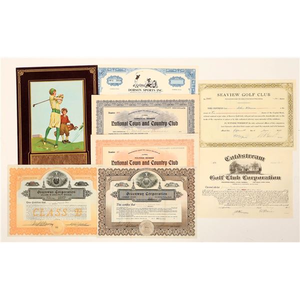 Country Club & Golf Stocks/Art Group [191404]