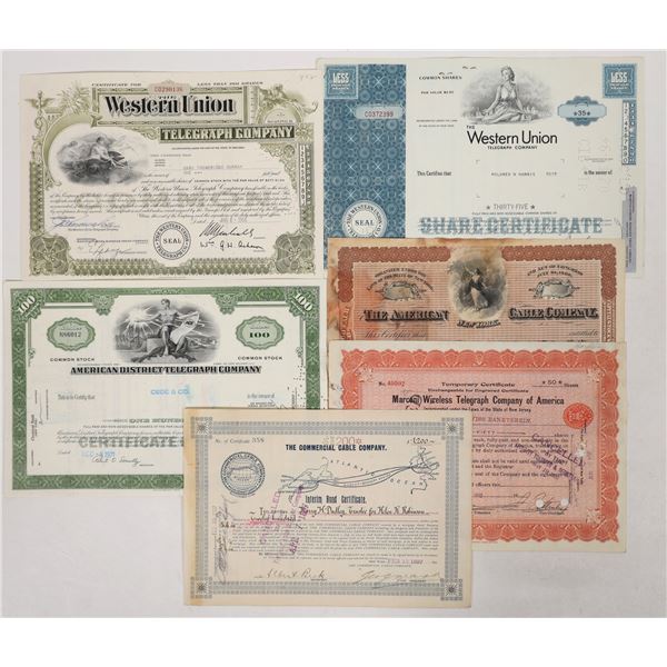 Telegraph Stock Collection, 6, 1870's-1971 [192311]