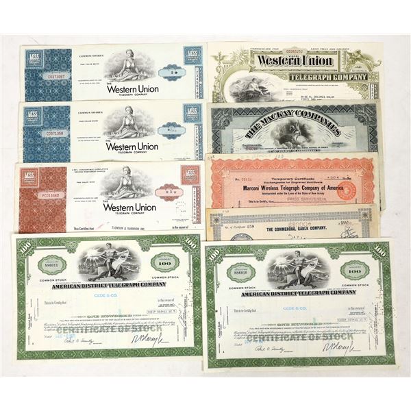 Telegraph Stocks, 7 Different, 10  [191177]