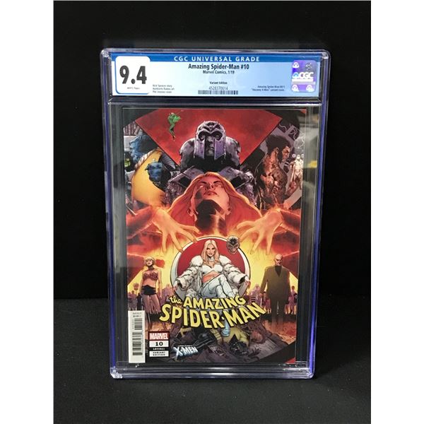 MARVEL COMICS NO.10 THE AMAZING SPIDERMAN CGC GRADED 9.4