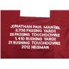 Image 3 : JOHNNY MANZIEL SIGNED CAREER JERSEY (JSA COA)