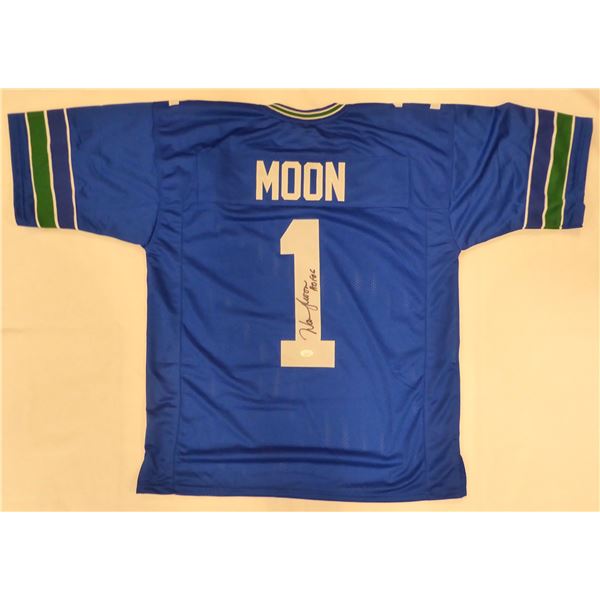 WARREN MOON SIGNED SEATTLE SEAHAWKS JERSEY (JSA COA)
