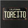 Image 1 : VIN DIESEL SIGNED FAST AND THE FURIOUS "TORETTO" CALIFORNAI LICENSE PLATE (KB AUTHENTICS COA)