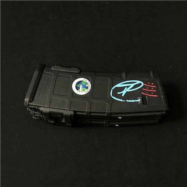 RAY PARK SIGNED G.I. JOE "SNAK EYES" MACHINE GUN CLIP (WWOC COA)