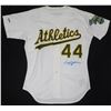 Image 1 : REGGIE JACKSON SIGNED OAKLAND ATHLETICS JERSEY (BECKETT COA)