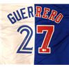 Image 2 : VLADAMIR GUERRERO SR AND JR. DUAL SIGNED JAYS/EXPOS JERSEY (BECKETT COA)