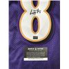 Image 2 : LAMAR JACKSON SIGNED JERSEY WORLD AUTOS COA