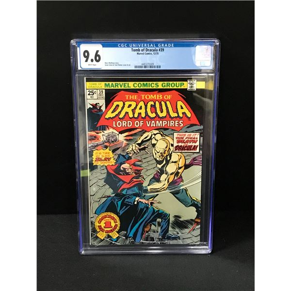 MARVEL COMICS NO.39 THE TOMB OF DRACULA CGC GRADED 9.6
