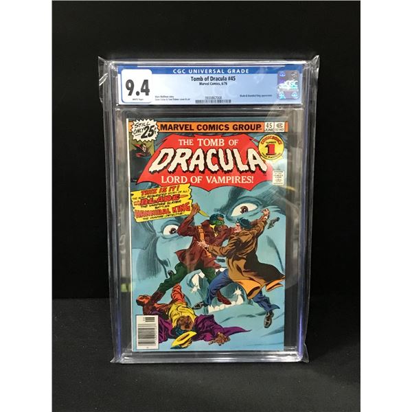 MARVEL COMICS NO.45 THE TOMB OF DRACULA CGC GRADED 9.4