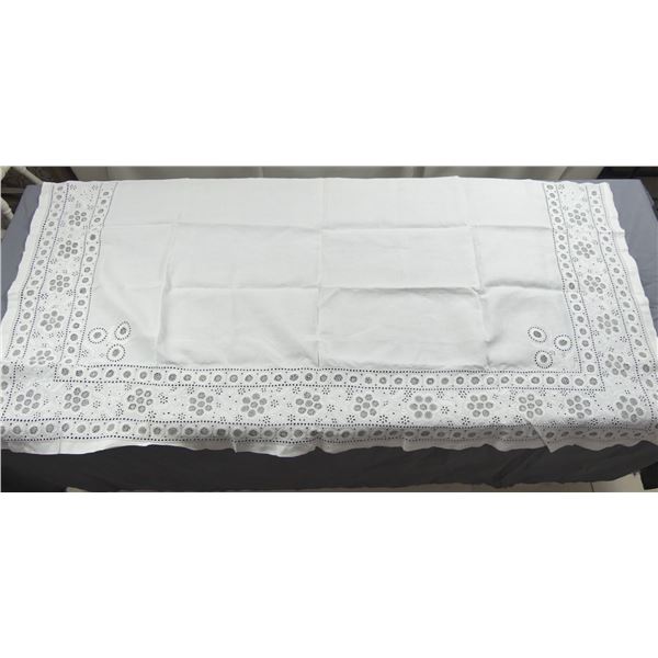 Excellent English Linen Layover Sham or Valence Perfect