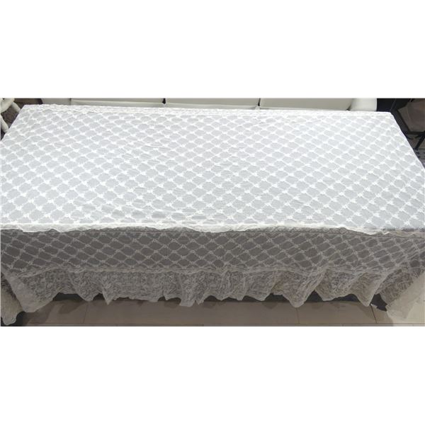 Vintage Net Lace Bedspread