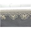 Image 2 : Vintage Linen Mantel Scarf with Hand Made Trim