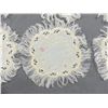 Image 2 : Set of 12 Vintage Fine Linen Silk Embroidery Coasters/Doilies