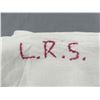 Image 2 : Vintage 1900's Linen Top Sheet with Red Embroidered Monogram