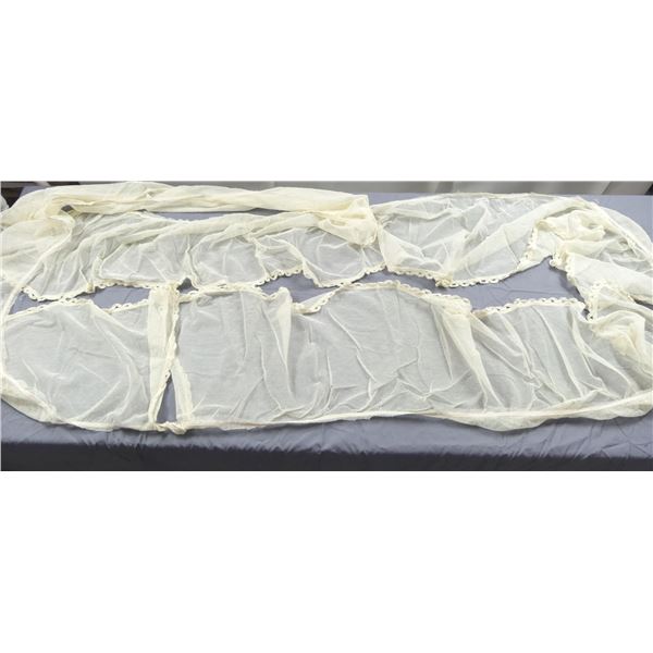 Vintage Flounce From Old Bedspread, Great for Bed skirt