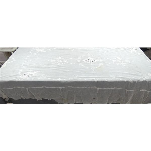 Vintage Net Bedspread, For Parts