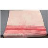 Image 1 : Vintage Wool Blanket Pink Striped