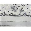 Image 5 : Vintage Linen Table/Buffet Runner with Bobbin Lace, from Rockefeller Estate