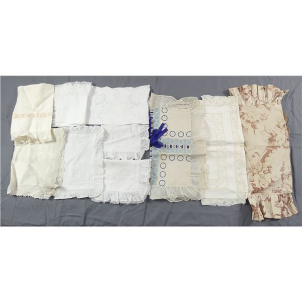 Lot of 11 Vintage Pillow Cases, some Baby