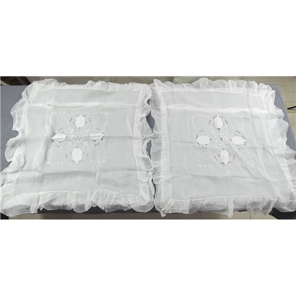 Vintage Pair of Euro Pillow Shams