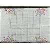 Image 3 : Vintage Hand Embroidered Kitchen Tablecloth with Crochet Trim
