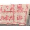 Image 2 : Vintage Turkey Red Tablecloth with Roses