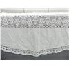 Image 2 : Vintage Round Linen, Lace & Fine Crochet Tablecloth