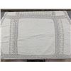 Image 4 : Vintage Round Linen, Lace & Fine Crochet Tablecloth