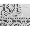 Image 6 : Vintage Round Linen, Lace & Fine Crochet Tablecloth