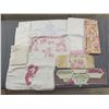 Image 1 : Lot of Vintage Linens with Pillowcases, Runner, Towels