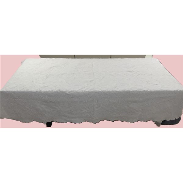 Vintage Maltese White Quilt