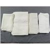 Image 1 : Lot of 3 Vintage Damask & Linen Tablecloths & 9 Large Lapkins/Napkins