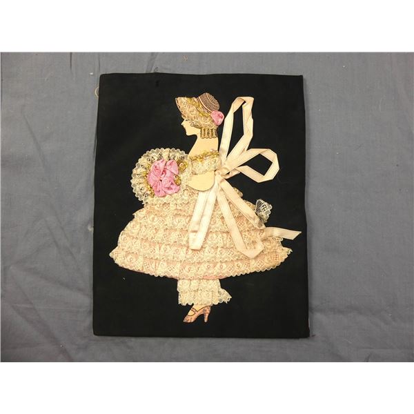 Vintage Lace & Silk Ribbon Paper Doll