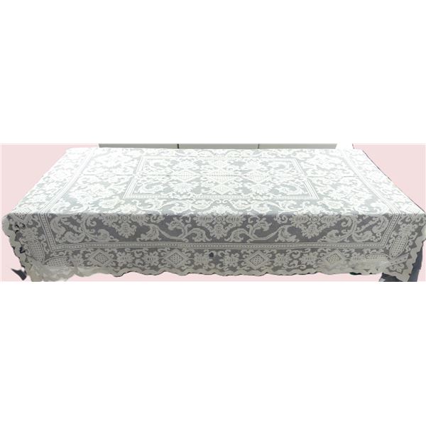 Vintage Bobbin Lace Dinning Tablecloth