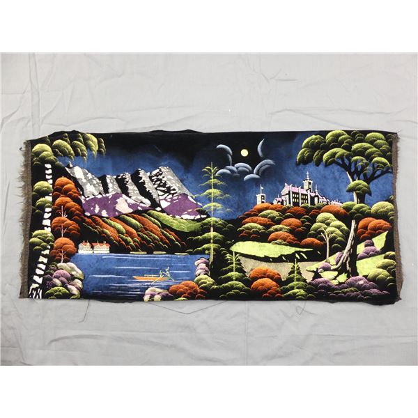 Vintage Hand Painting on Velvet